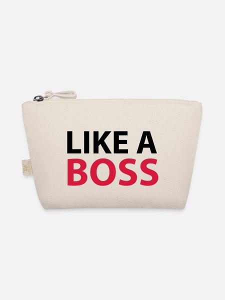 Like A BOSS - Bio-Täschchen - Natur - Vorne