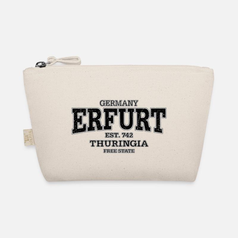 Erfurt Thuringia (black oldstyle) Organic Pouch