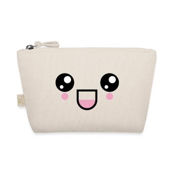 Kawaii visage de rire visage émoticône émoticône visage - Trousse biologique - nature - Devant