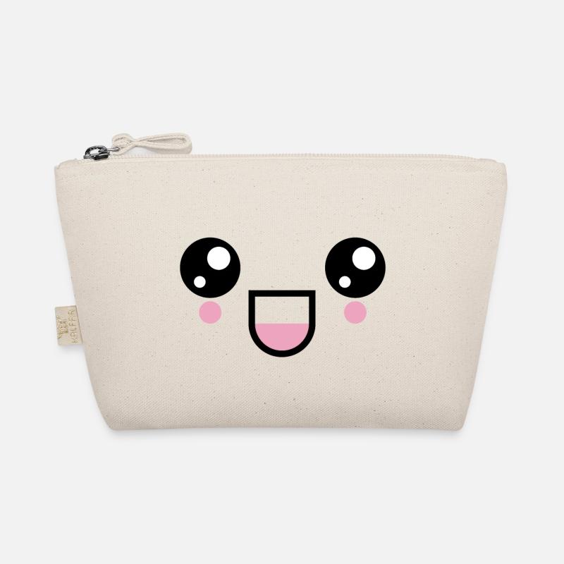 Kawaii visage de rire visage émoticône émoticône visage Trousse biologique