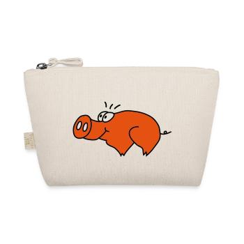 Schwein - Bio-Täschchen - Natur - Vorne