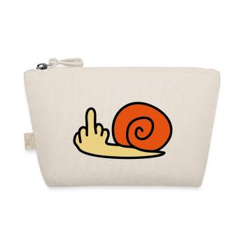 fuck_off_snail - Bio-Täschchen - Natur - Vorne