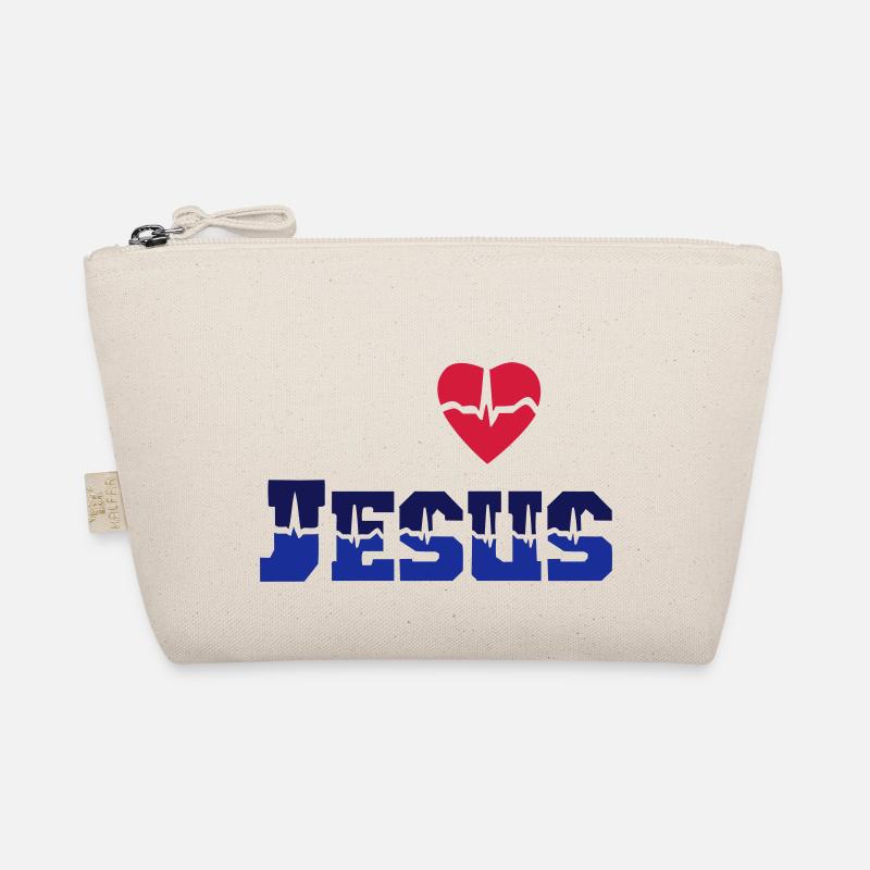 Jesus liebt ... - Bio-Täschchen - Natur
