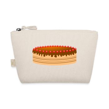 Chocolate cake with red sugar pearls - Organic Pouch - nature - Front