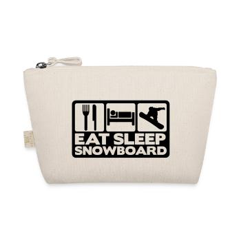 eat sleep snowboard 02 - Bio-Täschchen - Natur - Vorne