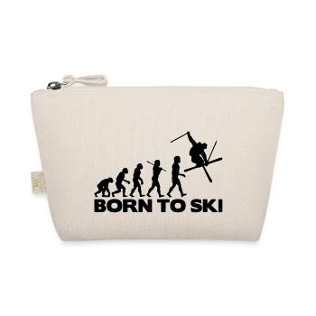skier evolution born to ski 01 - Organic Pouch - nature - Front