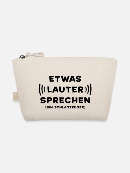 Etwas lauter sprechen - Schlagzeuger - Bio-Täschchen - Natur