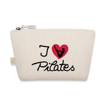 I love Pilates (3) - Organic Pouch - nature - Front