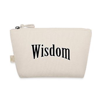Wisdom Lettering Retro - Organic Pouch - nature - Front