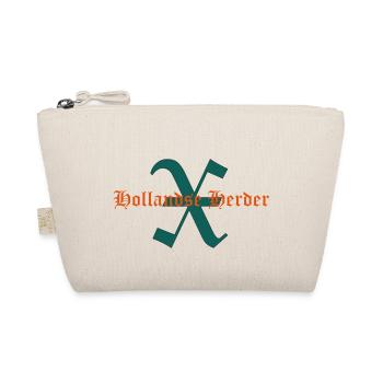 Schriftzug X-Hollandse Herder - Bio-Täschchen - Natur - Vorne