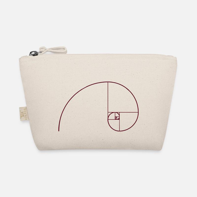 Goldene Spirale, Schnitt, Phi, Fibonacci, Physik Bio-Täschchen