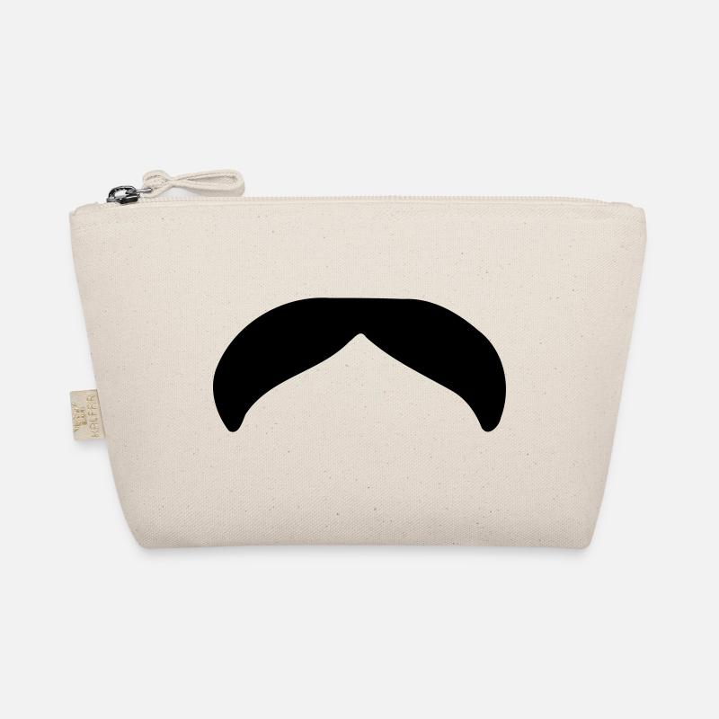 Bart schnäuzer schnauzbart moustache 1c Bio-Täschchen