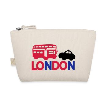 LONDON BLACK CAP& RED BUS - Organic Pouch - nature - Front