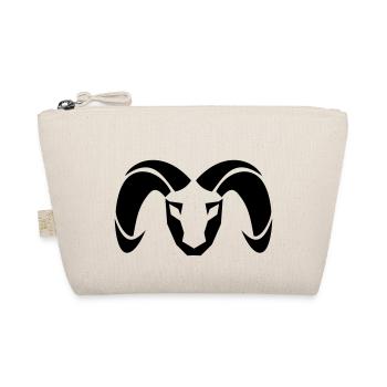 Simple & cool ram mask - Organic Pouch - nature - Front