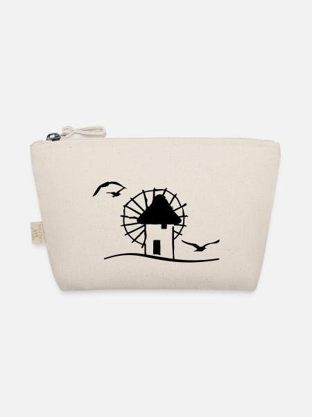 Griechische Windmühle / Greek windmill (1c) - Bio-Täschchen - Natur