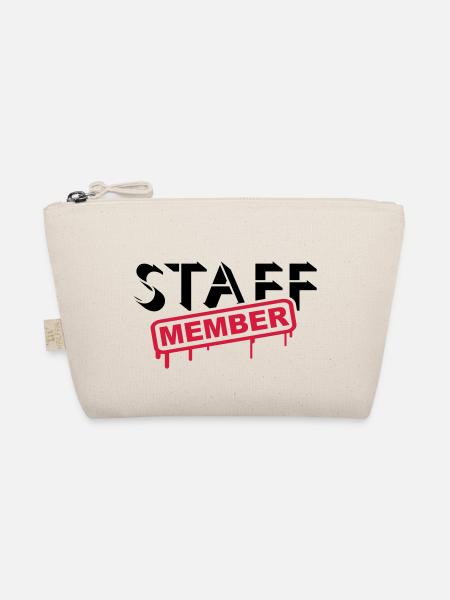 Staff Member Friends Team Staff Crew Logo - Organic Pouch - nature - Front