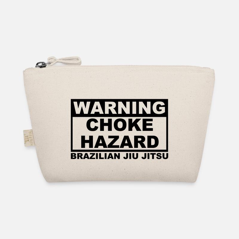 brazilian jiu jitsu bjj warning choke ha - Bio-Täschchen - Natur