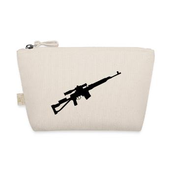 Scharfschütze Sniper Gewehr - Bio-Täschchen - Natur - Vorne