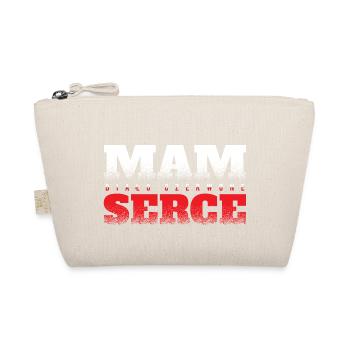 Polen - czerwone serce - Bio-Täschchen - Natur - Vorne