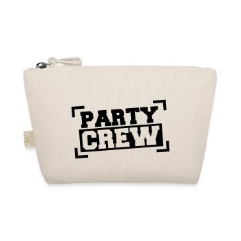 Party Crew Text Stempel für coole Freunde Teams - Bio-Täschchen - Natur - Vorne
