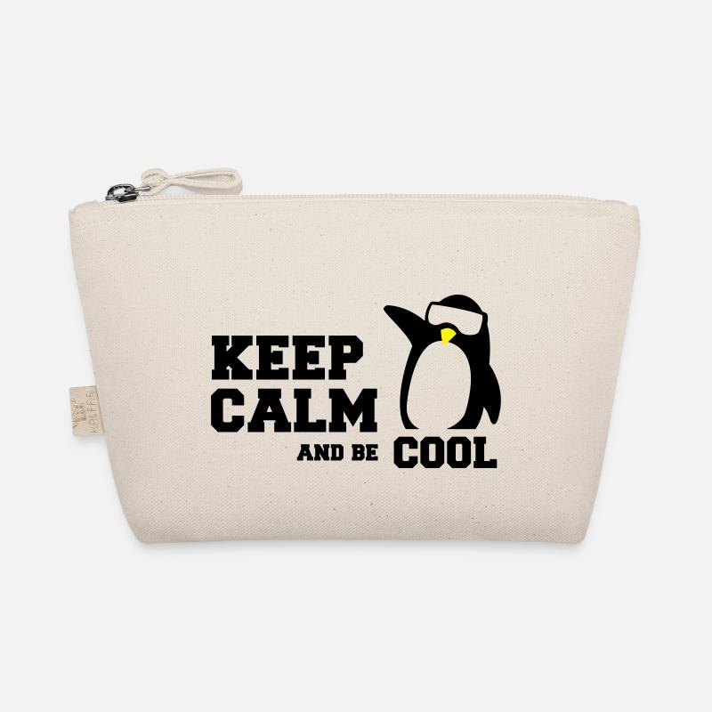 penguin keep calm - Bio-Täschchen - Natur