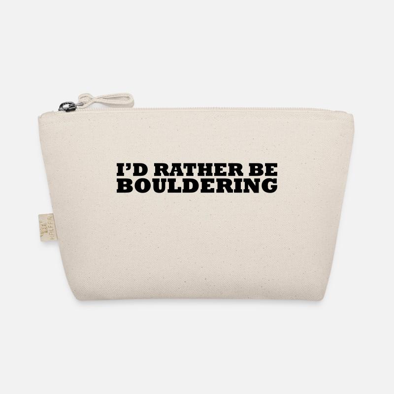 I'd rather be bouldering - Bio-Täschchen - Natur