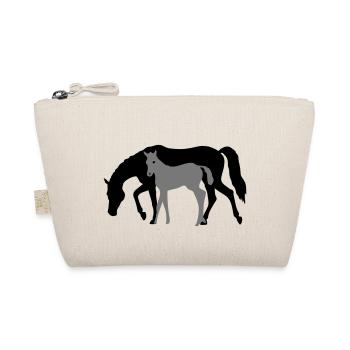 Mare and Foal Horse Design - Trousse biologique - nature - Devant