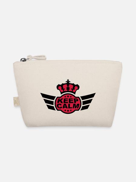 Keep Calm - Organic Pouch - nature - Front