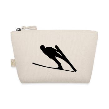 Skispringer - Bio-Täschchen - Natur - Vorne