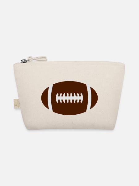 rugby ball - Organic Pouch - nature - Front