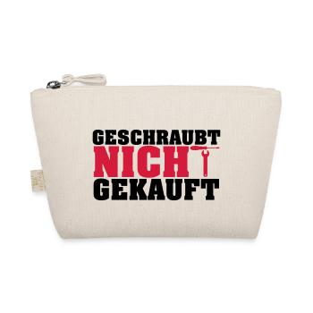 Geschraubt nicht gekauft - Bio-Täschchen - Natur - Vorne