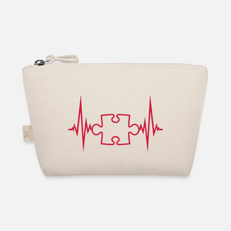 pulse heartbeat puzzle frequency part puzzle game p Organic Pouch