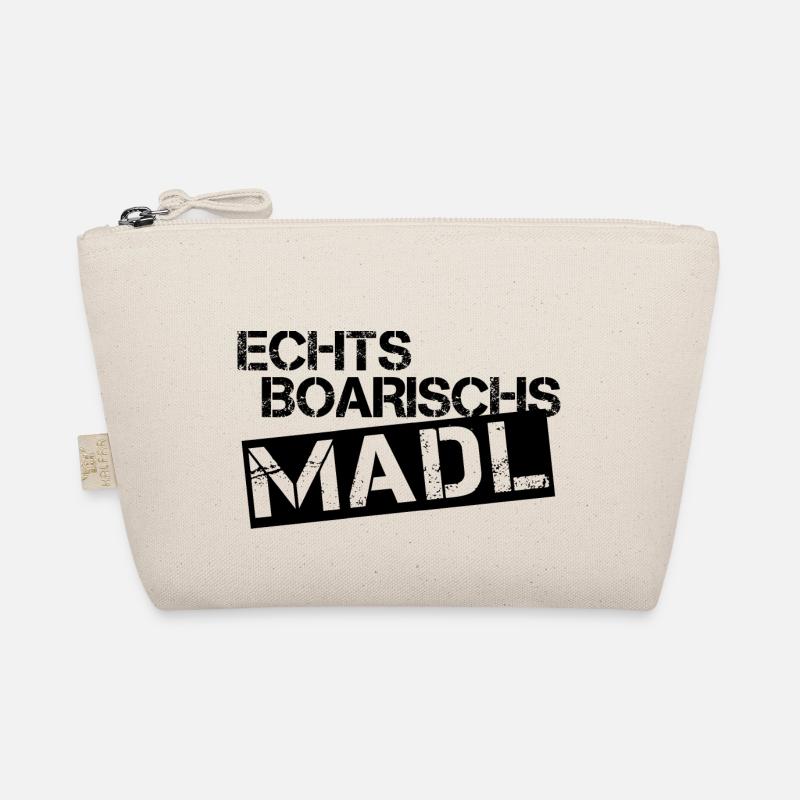 Echts Boarischs Madl - black Bio-Täschchen