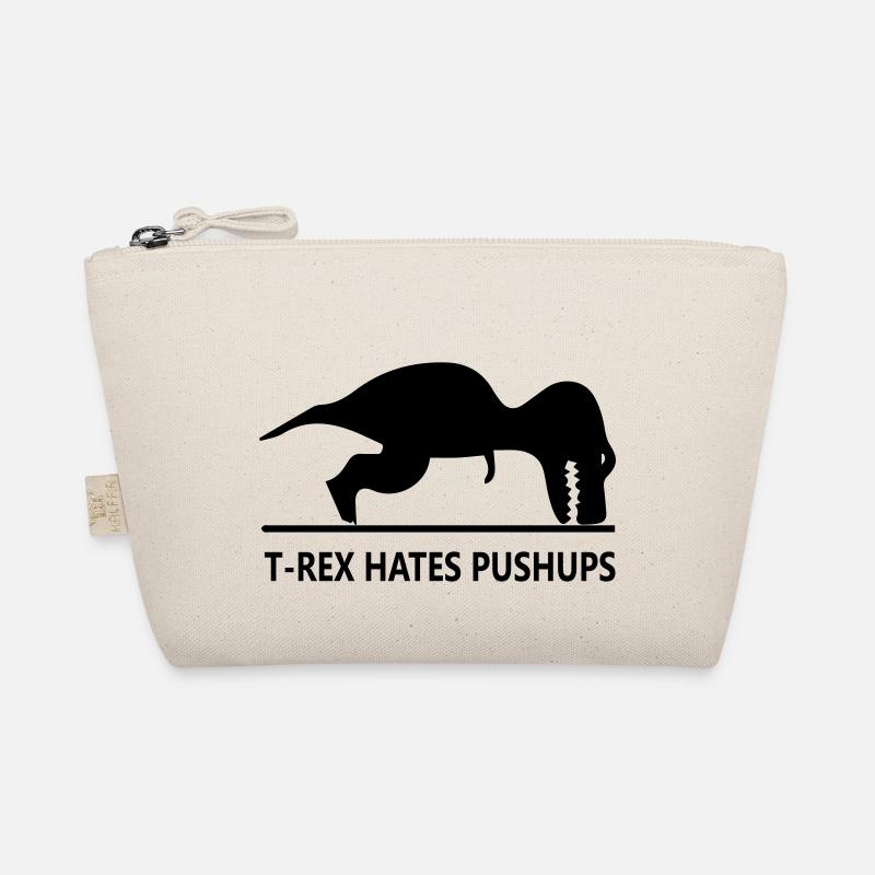 trex_hates_pushups - Bio-Täschchen - Natur