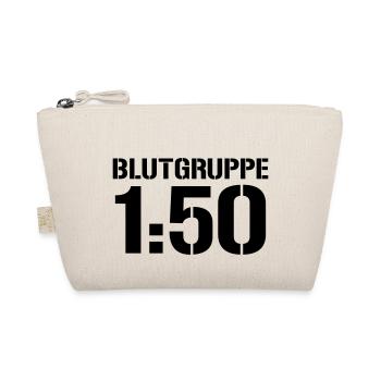 Blutgruppe 1zu50 - Bio-Täschchen - Natur - Vorne