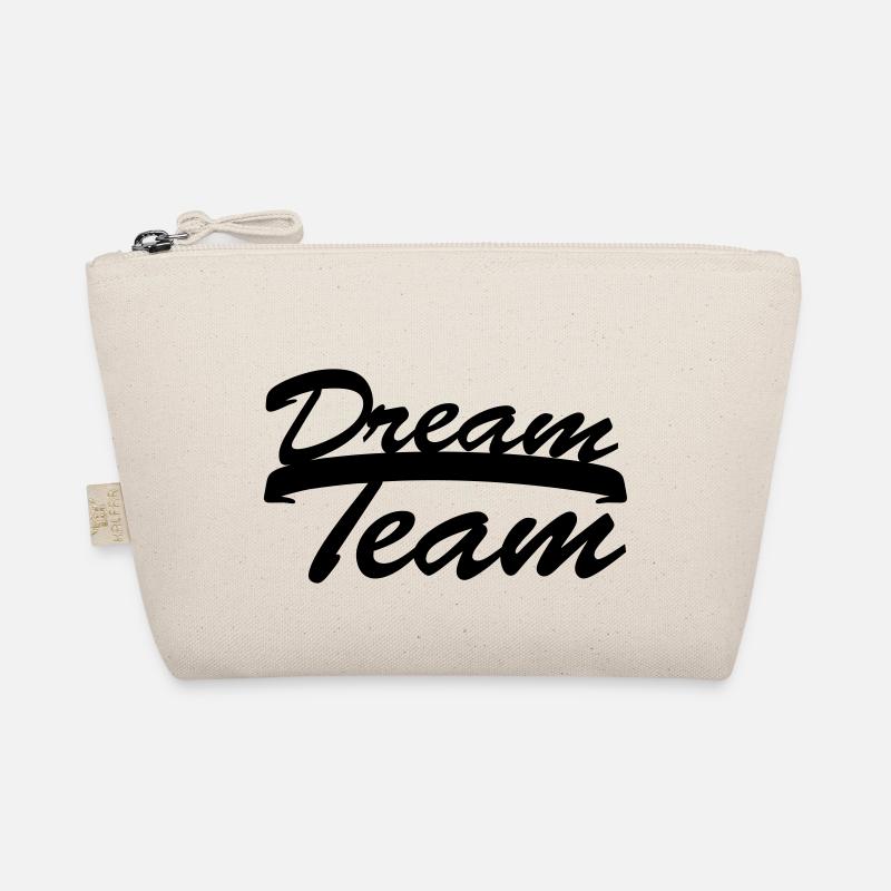 Text Logo Design Schriftzug Paar Dream Team Bio-Täschchen