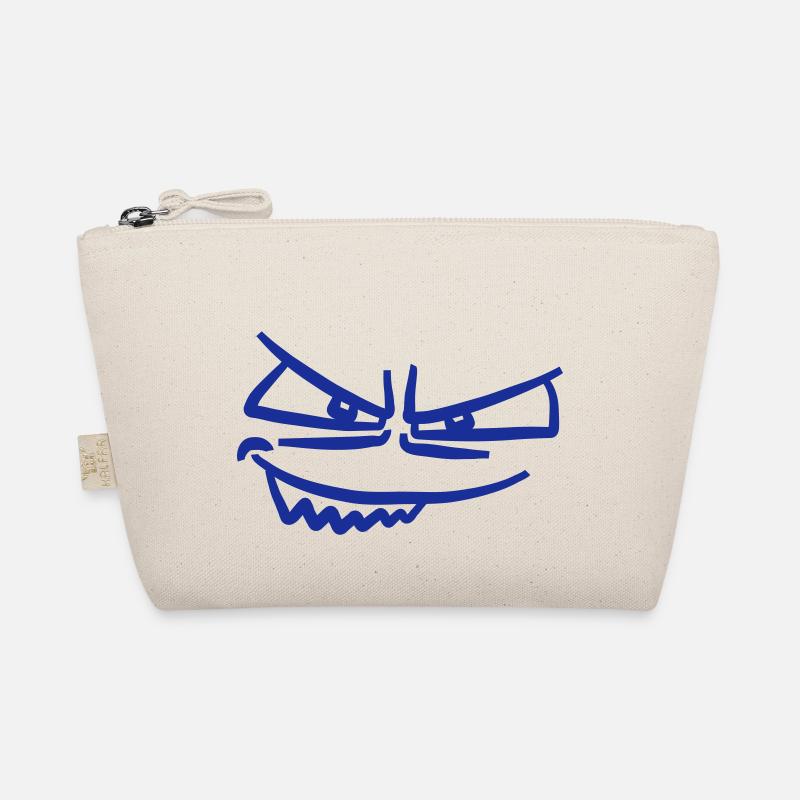 Cool evil Monster face Organic Pouch