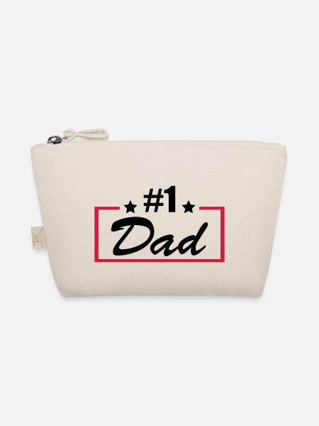 #1 Dad - Bio-Täschchen - Natur - Vorne