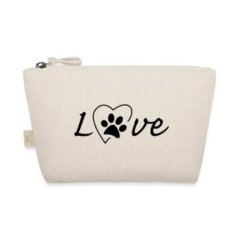 Chien chien patte chien coeur - Trousse biologique - nature - Devant