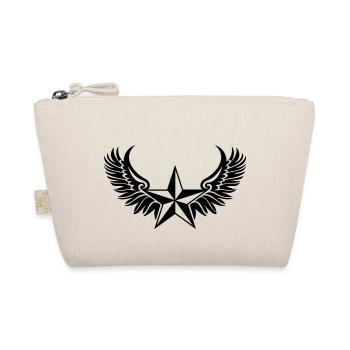 Nautical Star Wings, Tattoo Style, Protection Sign - Organic Pouch - nature - Front