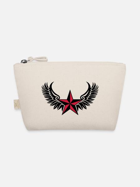 Nautical Star - Protection Symbol - Tattoo Style - Organic Pouch - nature - Front