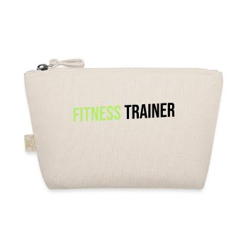 fitness trainer green black - Organic Pouch - nature - Front
