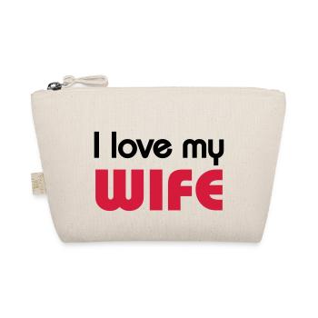 I love my wife - Organic Pouch - nature - Front