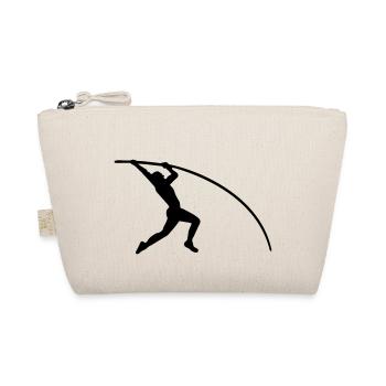 stabhochsprung pole vault athletics - Bio-Täschchen - Natur - Vorne