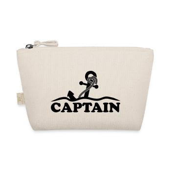 Anchor under water waves Captain design - Organic Pouch - nature - Front