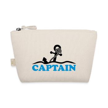 Anchor under water waves Captain design - Organic Pouch - nature - Front