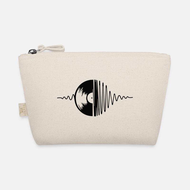 Schallplatten Design Bio-Täschchen