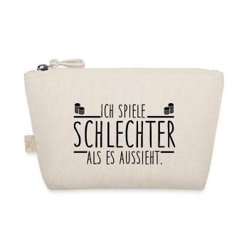 Ich spiele schlechter als es aussieht - Bio-Täschchen - Natur - Vorne