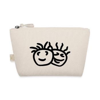 2 Party Freunde Team Smileys Gesichter - Bio-Täschchen - Natur - Vorne
