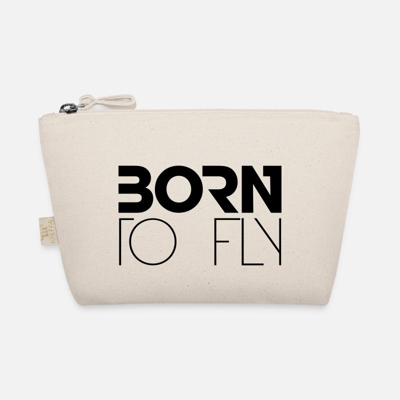Né à voler Heli Logo Design Trousse biologique